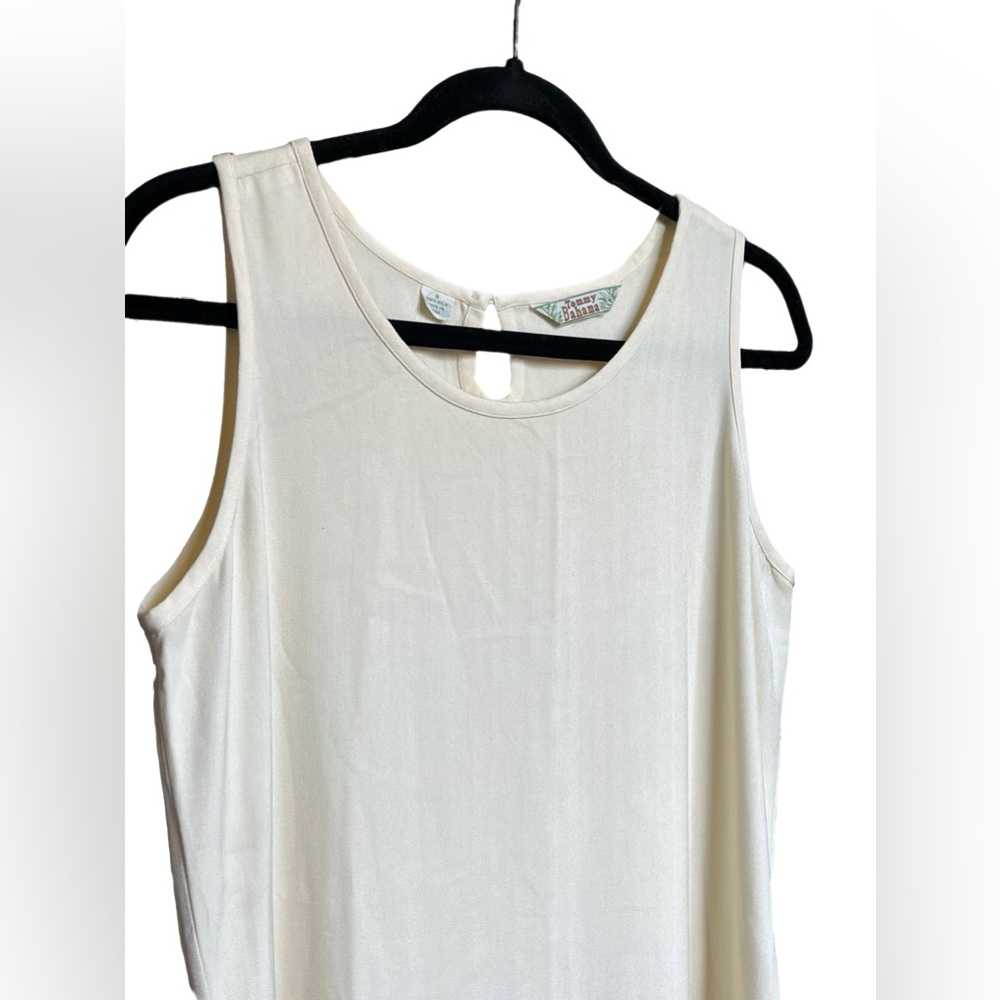 Tommy Bahama Cream Silk Maxi Dress , Straight/Loose Fit